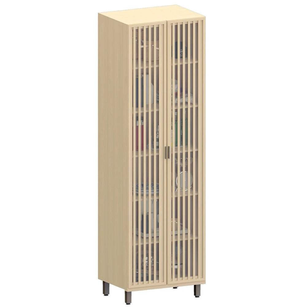 Paneleiro de Cozinha 2 Portas 70cm Cristaleira Pierre Carvalho L01 - Mpozenato