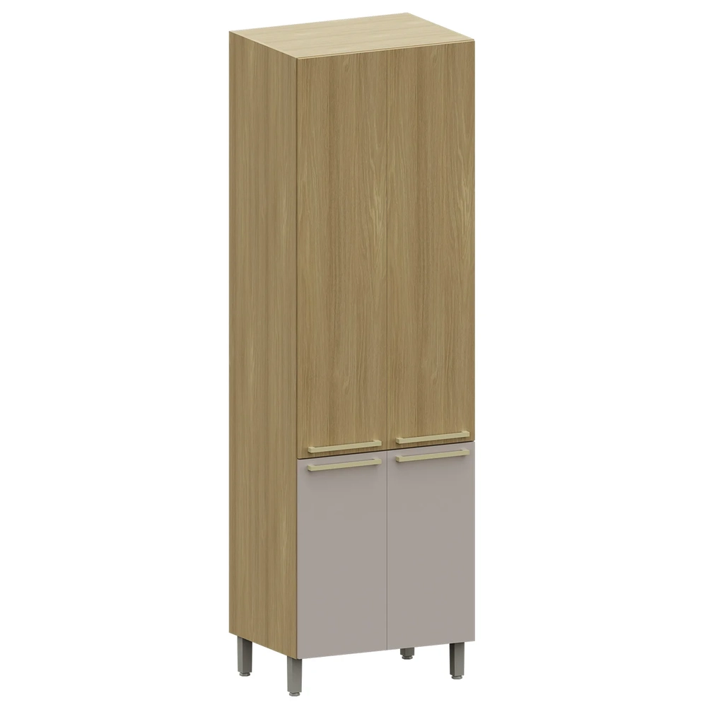 Paneleiro de Cozinha 4 Portas 70cm Mirella Freijó/Cinammon L01 - Mpozenato