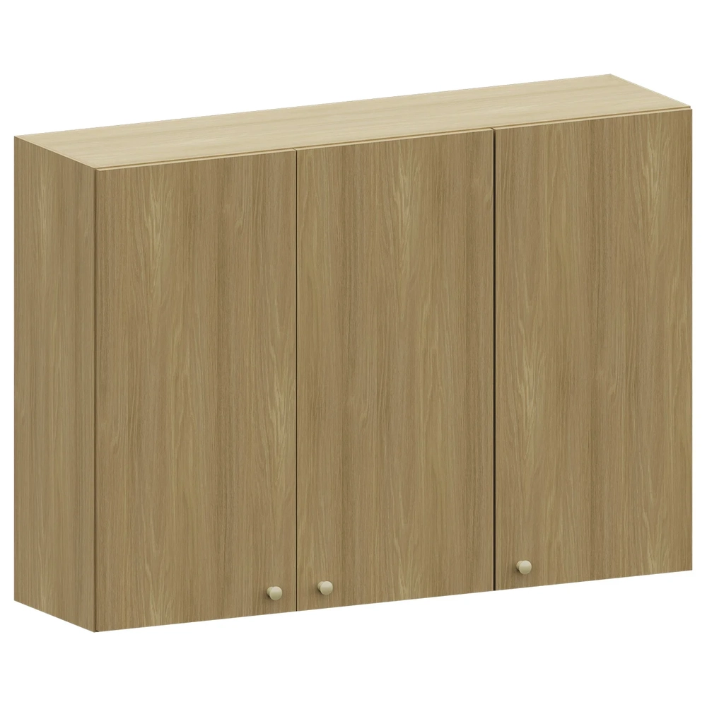 Armário de Cozinha Aéreo 120cm 3 Portas Mirella Freijó L01 - Mpozenato