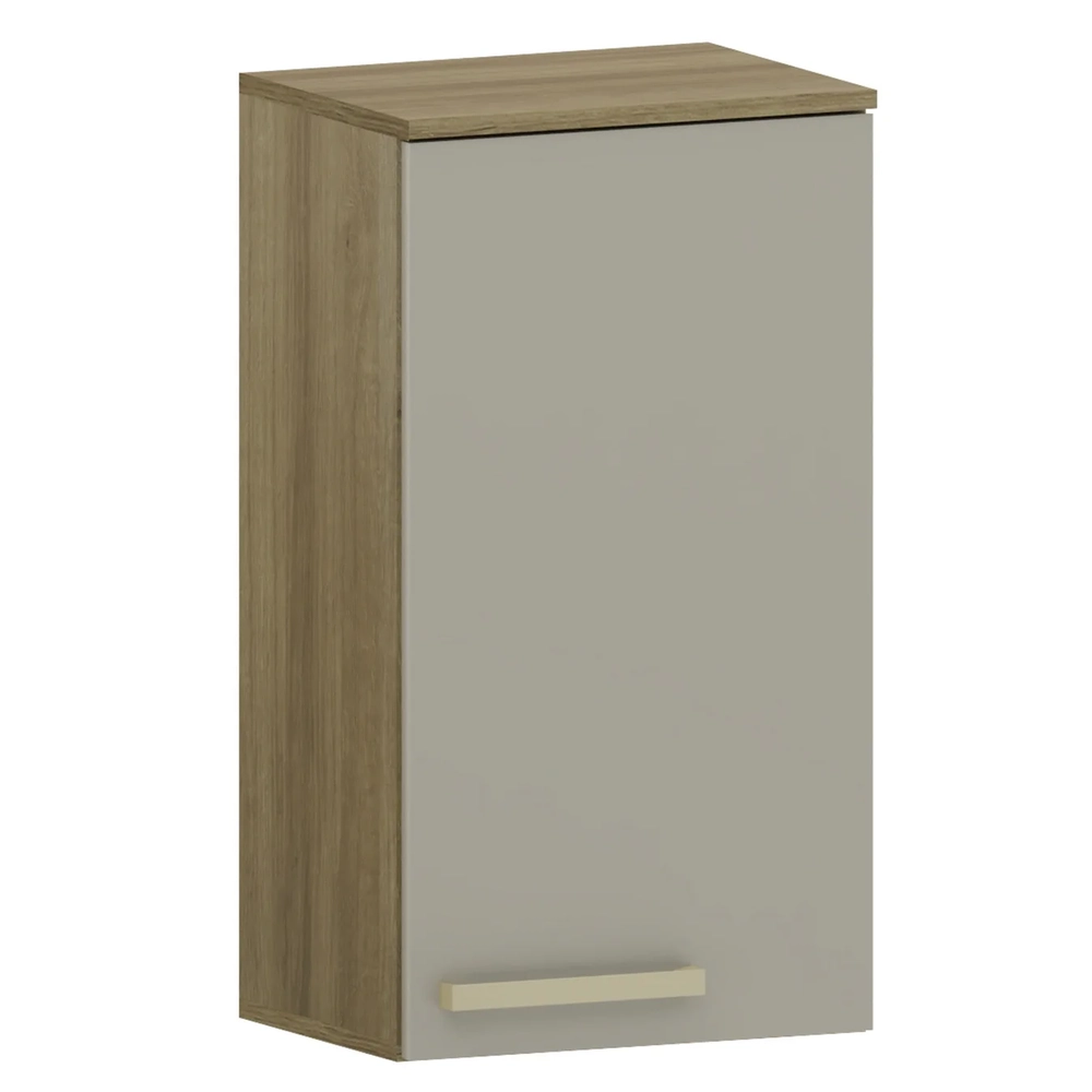 Armário de Cozinha Aéreo 40cm 1 Porta Nádia Mocca/Avelã L01 - Mpozenato