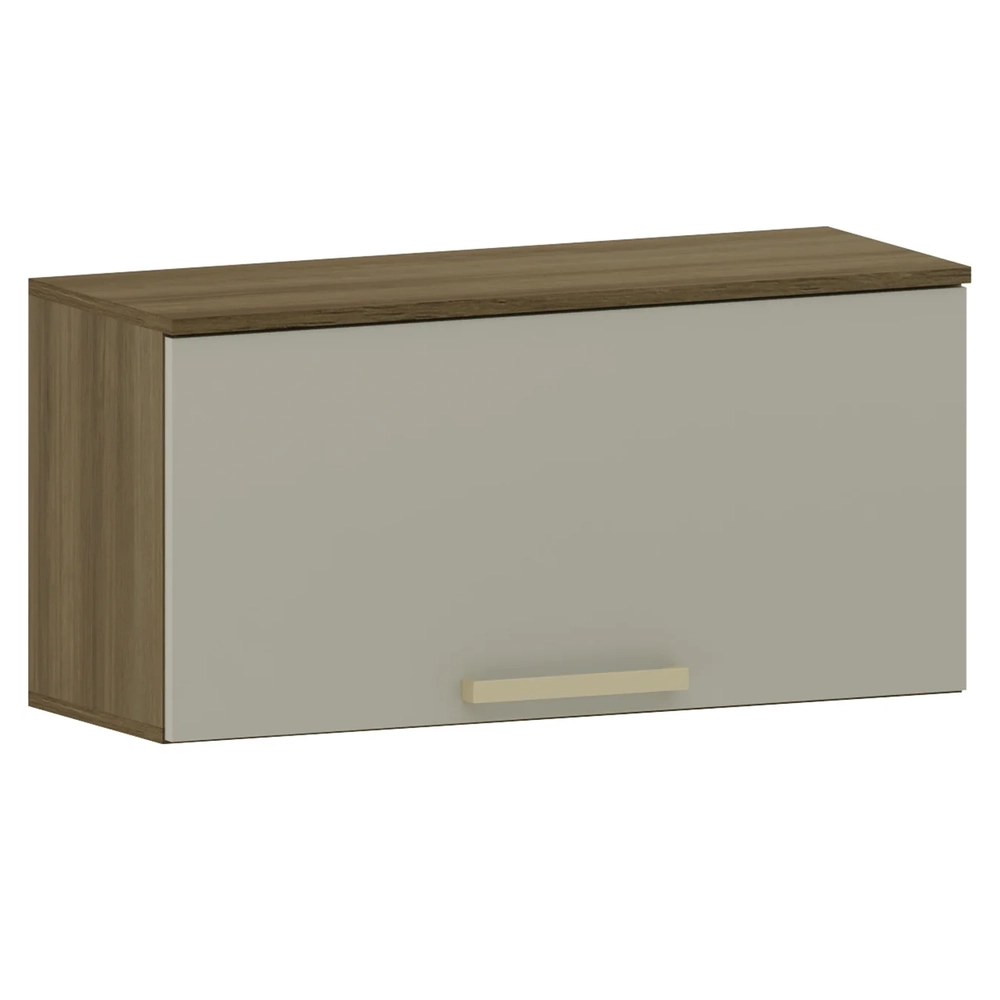 Armário de Cozinha 80cm Com 1 Porta Nádia Mocca/Avelã L01 - Mpozenato