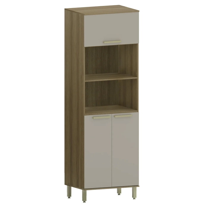 Paneleiro de Cozinha Torre Quente 70cm Nádia Mocca/Avelã L01 - Mpozenato