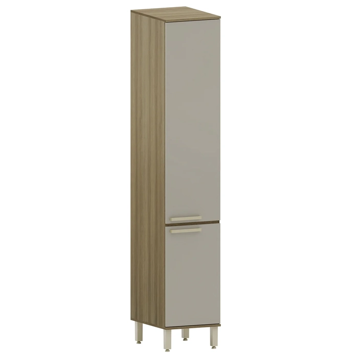 Paneleiro Armário de Cozinha 40cm 2 Portas Nádia Mocca/Avelã L01 - Mpozenato