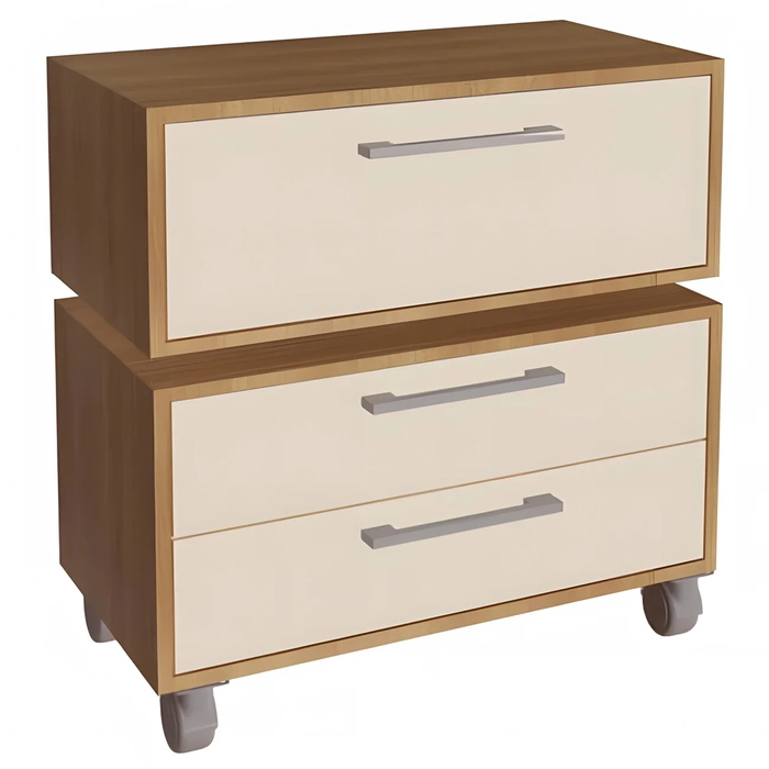 Gabinete Banheiro Suspenso e Gaveteiro Ingrid Mel/Arenas F10 - Mpozenato