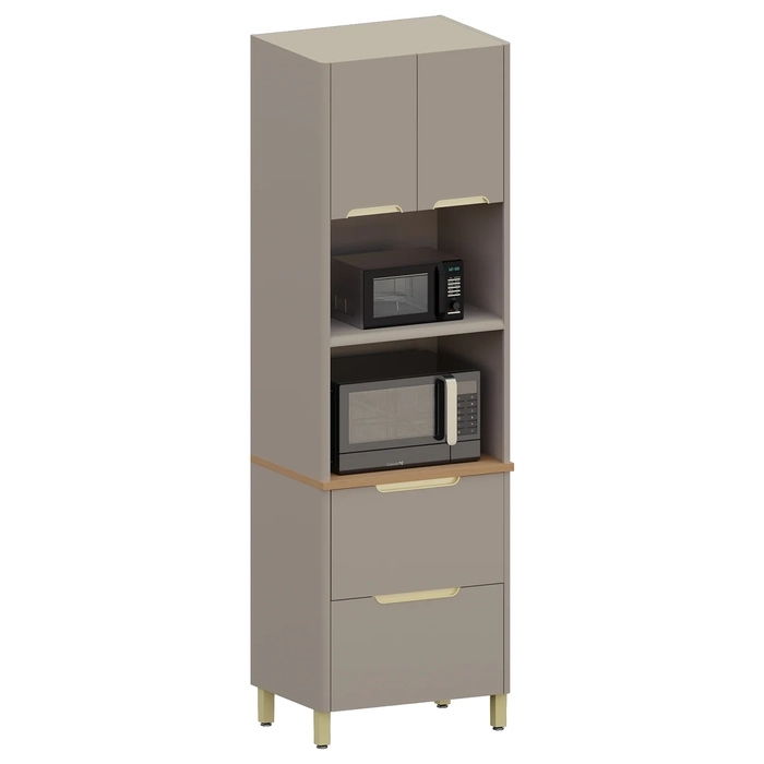 Paneleiro de Cozinha Torre Quente 70cm Marina Cinammon L01 - Mpozenato