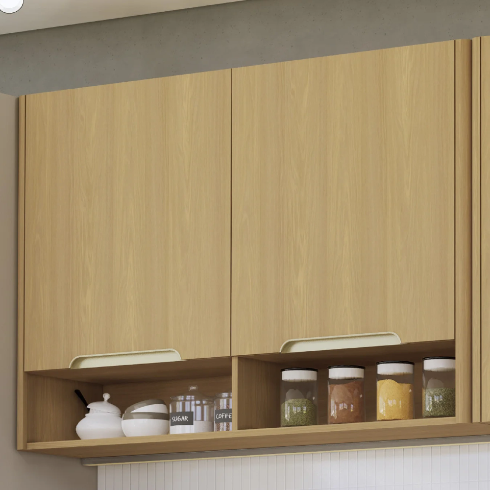 Armário de Cozinha Aéreo 120cm 2 Portas Marina Freijó L01 - Mpozenato