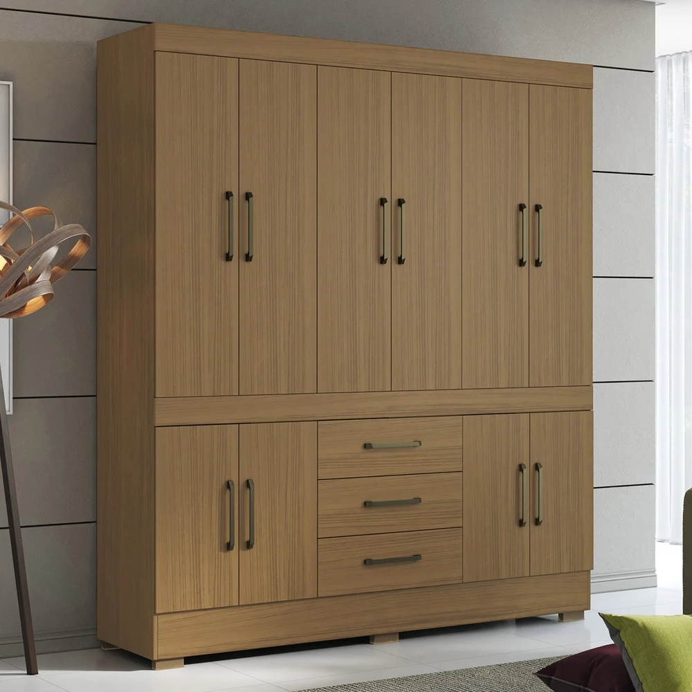Guarda Roupa Casal 180cm 10 Portas Deno Atacama A15 - Mpozenato 
