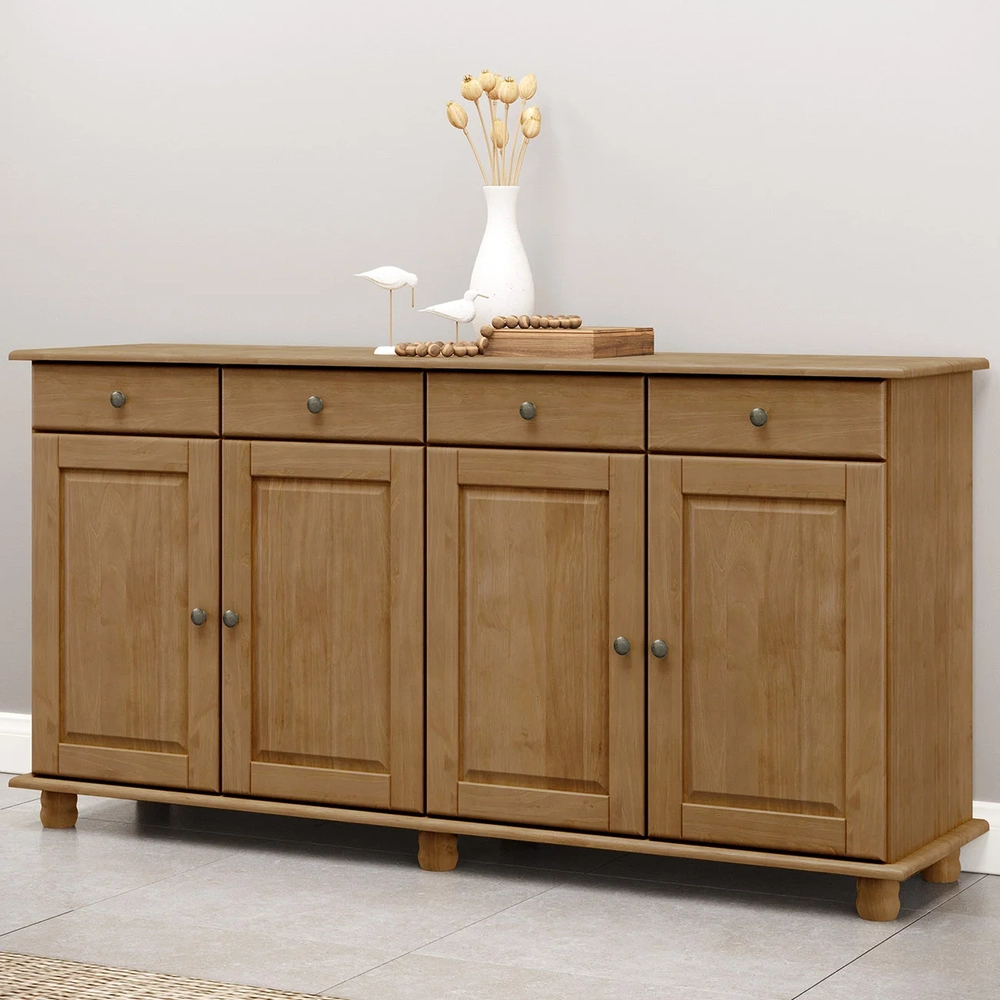 Balcão Buffet Sala de Jantar 169cm 4 Portas 4 Gavetas Rubia F07 - Mpozenato