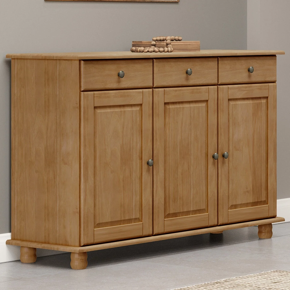 Balcão Buffet Sala de Jantar 129cm 3 Portas Rubia Freijó F07 - Mpozenato