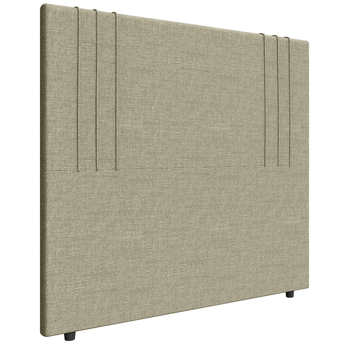 Cabeceira Cama Box Casal 140cm Estofada Rama Linho Areia Z04 - Mpozenato