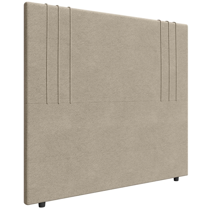 Cabeceira Cama Box Queen 160cm Estofada Rama Linho Bege Z04 - Mpozenato