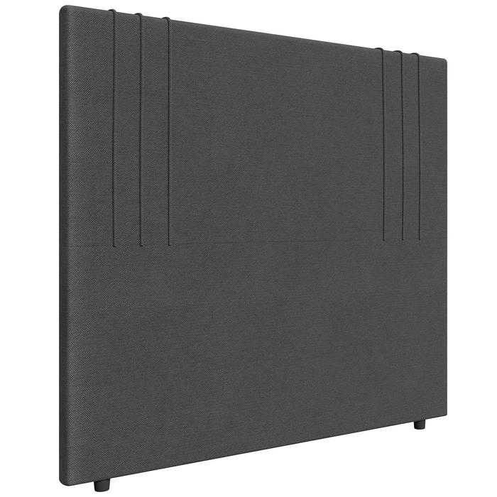 Cabeceira Cama Box Queen 160cm Estofada Rama Linho Grafite Z04 - Mpozenato