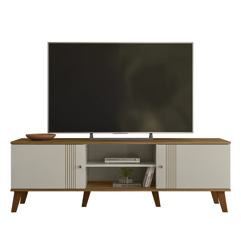 Rack Bancada Para TV 65 Pol 160cm Sia Off/Nature Z49       - Mpozenato
