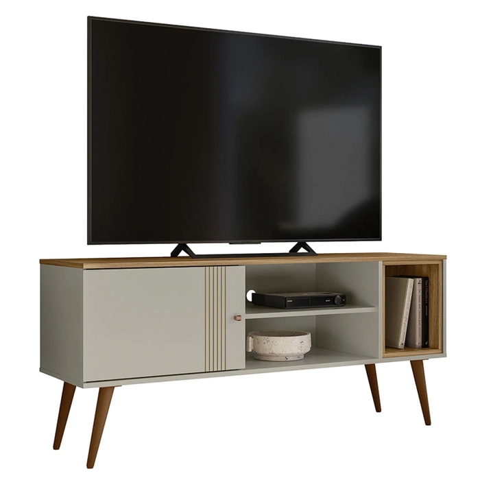 Rack Bancada Para TV 55 Pol 136cm Romeo Off/Nature Z49     - Mpozenato
