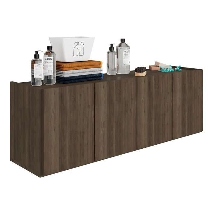 Balcão Suspenso Multiuso Lavanderia 118cm Monna Freijó Z34 - Mpozenato