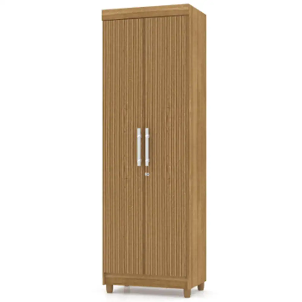 Armário Multiuso Cozinha Lavanderia 2 Portas Aline V02 Nature/Brisa - Mpozenato