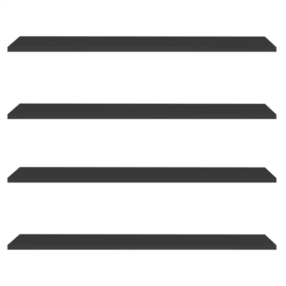 Prateleira Flutuante de Quarto Infantil Kit 4 Suporte Invisível 68cm Yara Preto - Lumil