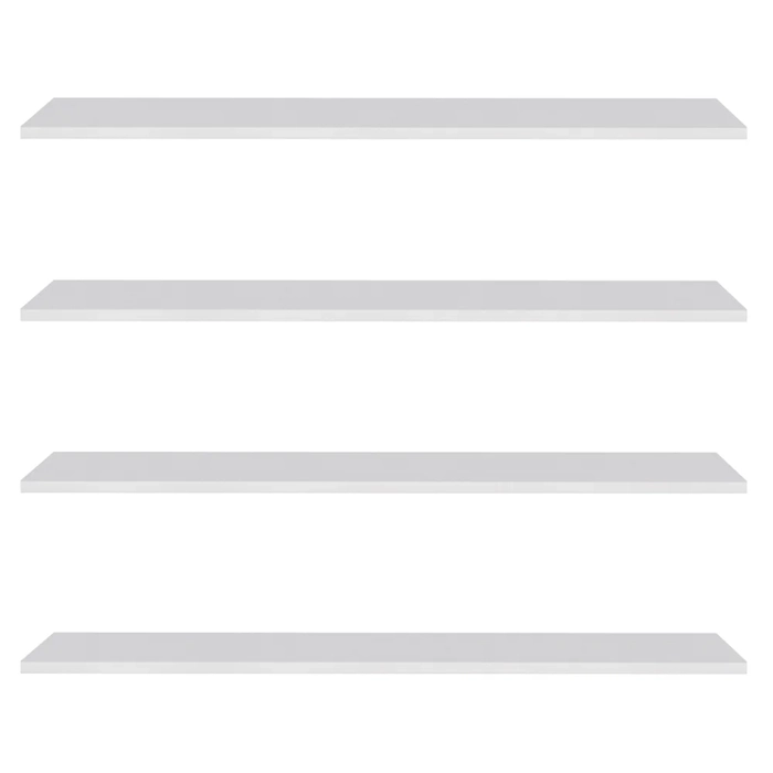 Prateleira Flutuante Para Banheiro Kit 4 Suporte Invisível 91cm Yara Branco - Lumil