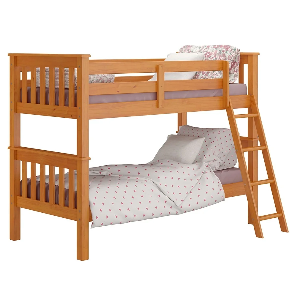 Beliche Solteiro Juvenil com Escada Móvel Joy Z40 Mel Acetinado - Mpozenato