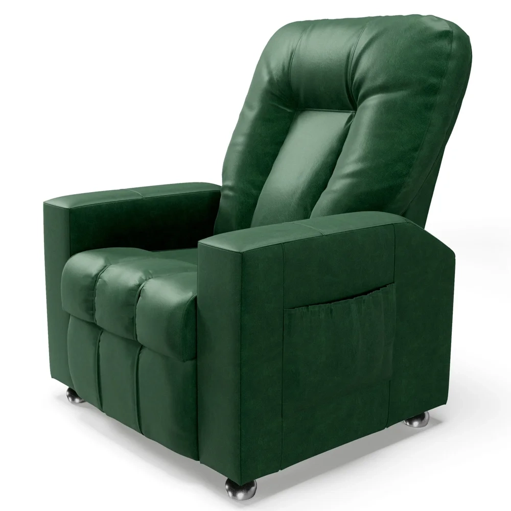 Poltrona do Papai Reclinável Para Cinema Praddo FH9 PU Verde - Mpozenato
