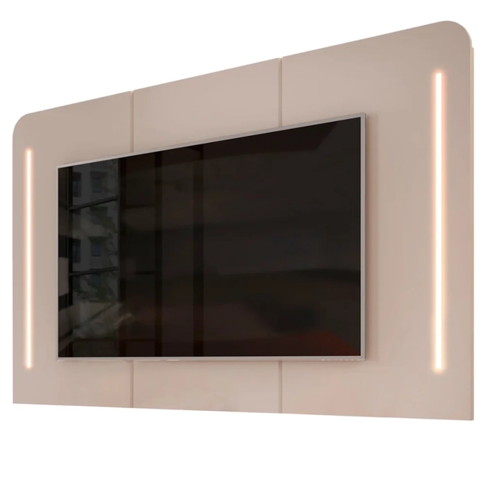 Painel Para TV Suspenso 75 Pol 218cm World D04 Off White - Mpozenato