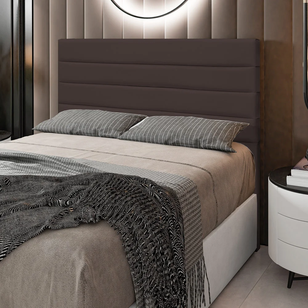 Cabeceira Cama Box Casal Queen 160cm Rubi W01 Corano Marrom - Mpozenato