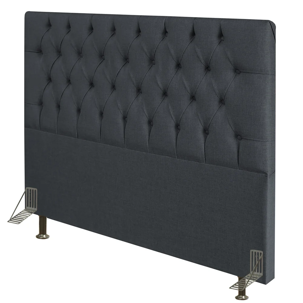 Cabeceira Cama Box Casal Queen 160cm Diamante Linho Chumbo Z51 - Mpozenato