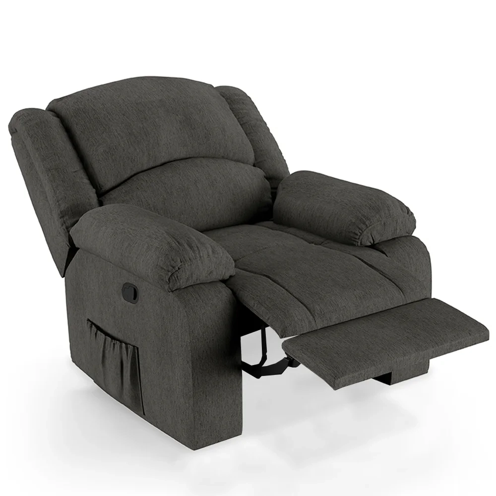 Poltrona do Papai Reclinável Pietra Zero Wall FH9 Linho Grafite - Mpozenato