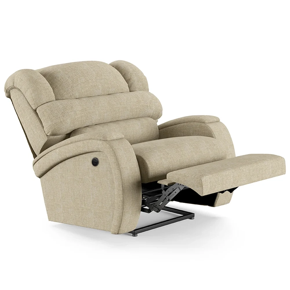 Poltrona do Papai Reclinável Kalie Power Elétrica FH9 Linho Bege - Mpozenato
