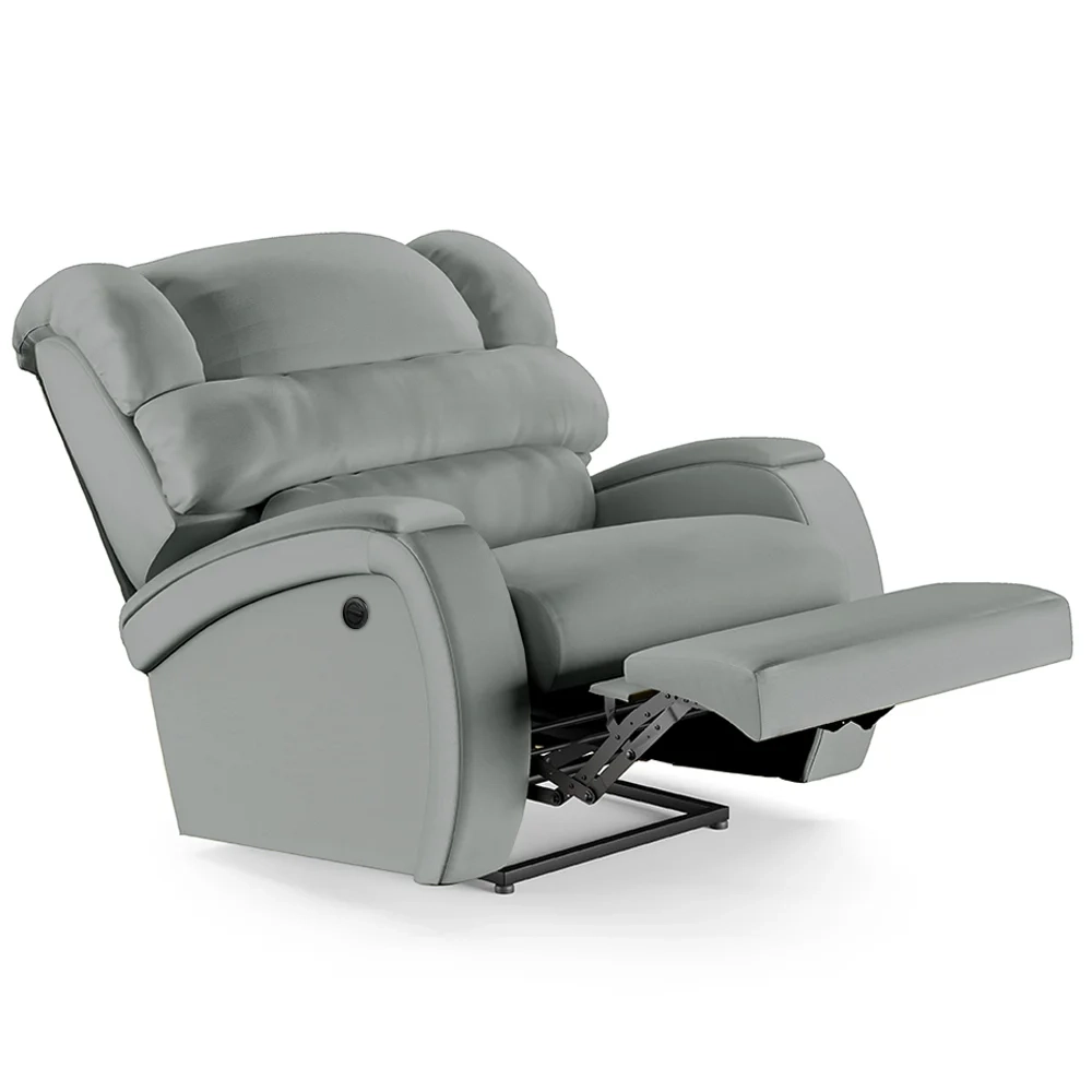 Poltrona do Papai Reclinável Kalie Power Elétrica USB FH9 PU Cinza - Mpozenato