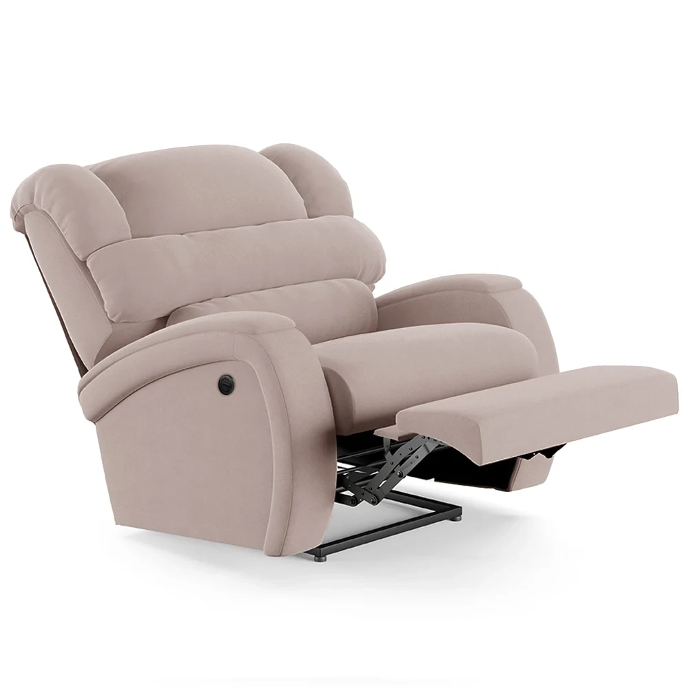 Poltrona do Papai Reclinável Kalie Power Elétrica Massagem FH9 Veludo Rosê - Mpozenato