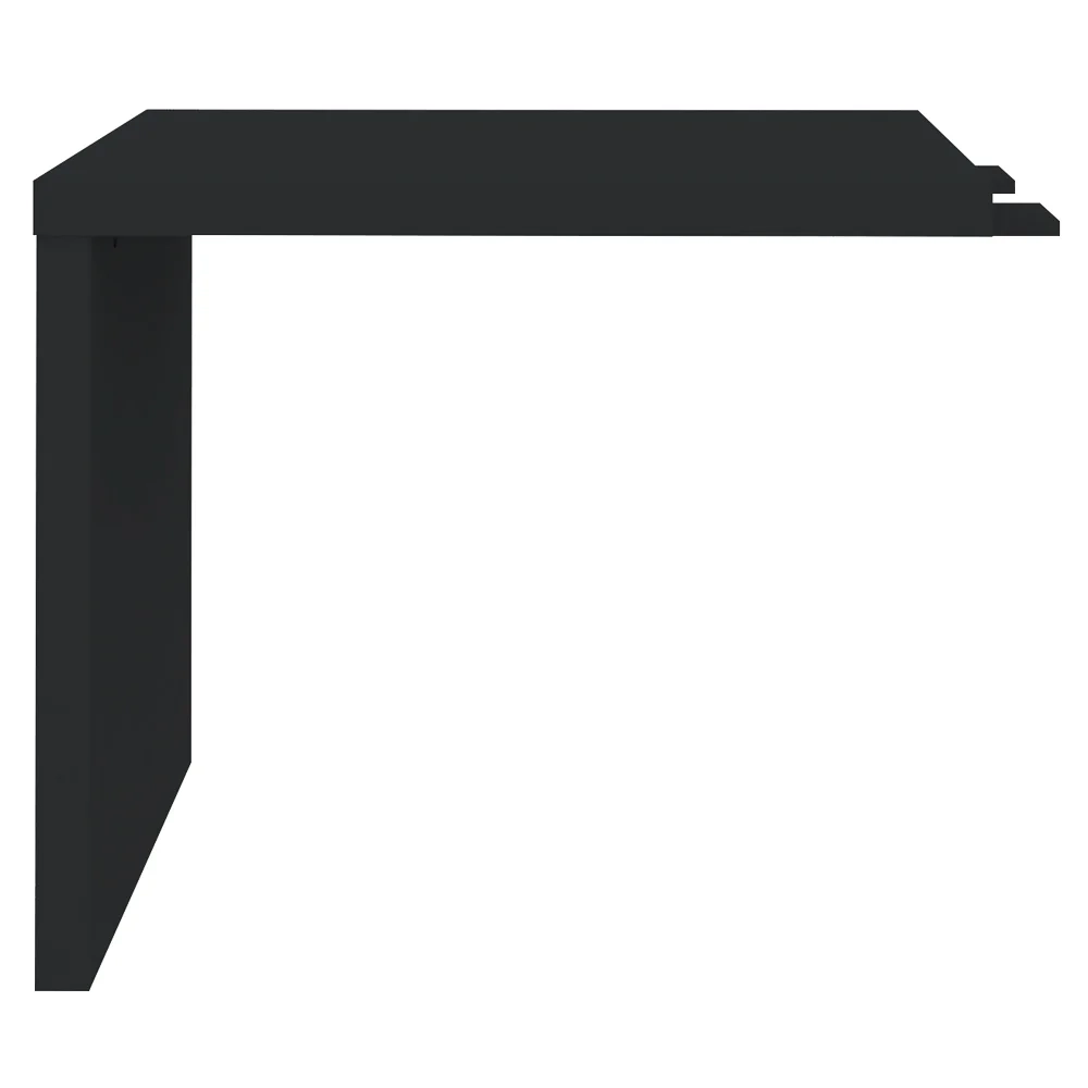 Mesa de Apoio Lateral 89cm com Tamburato 50mm Preto - Artany