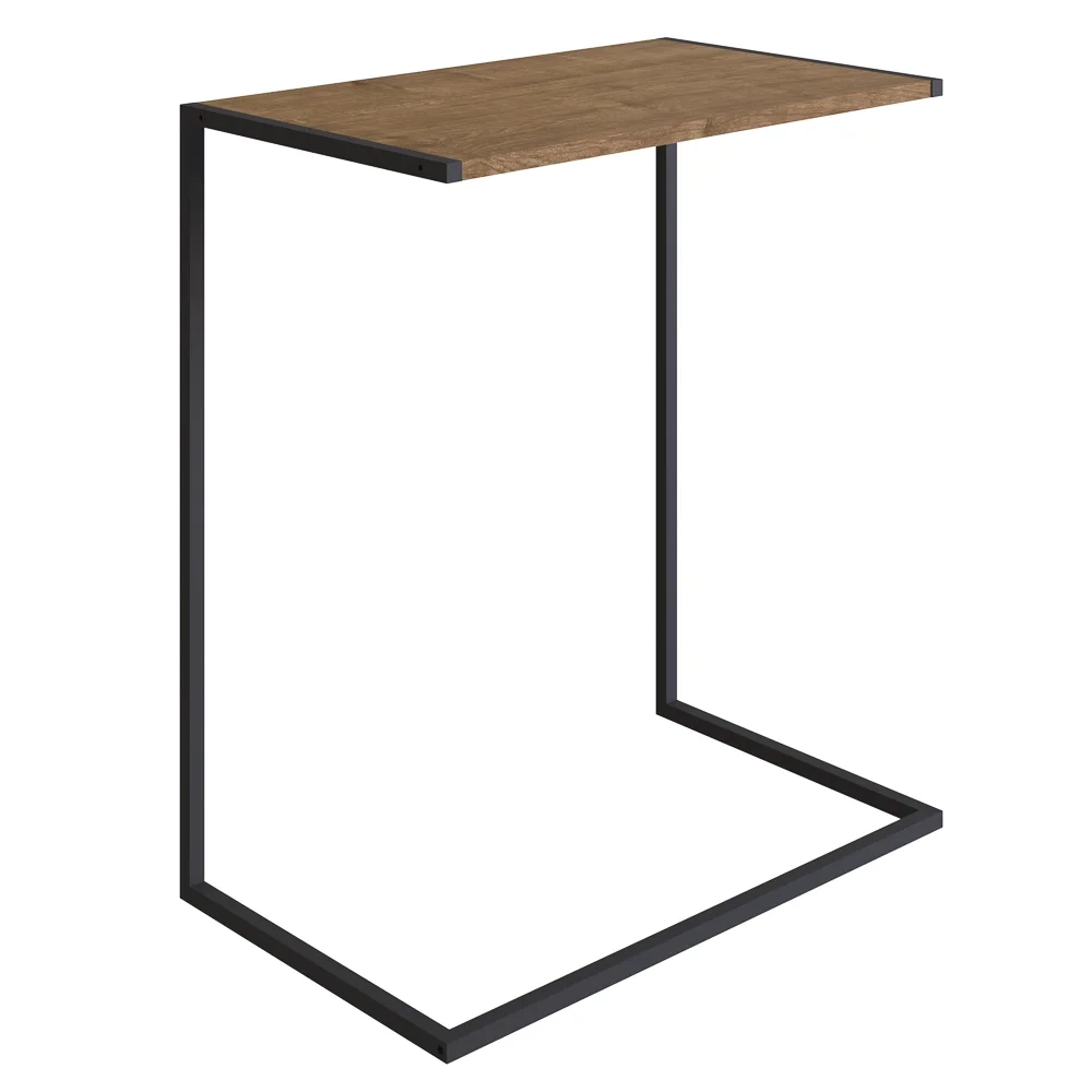 Mesa Lateral Estilo Industrial 27886 Vermont/Preto - Artesano