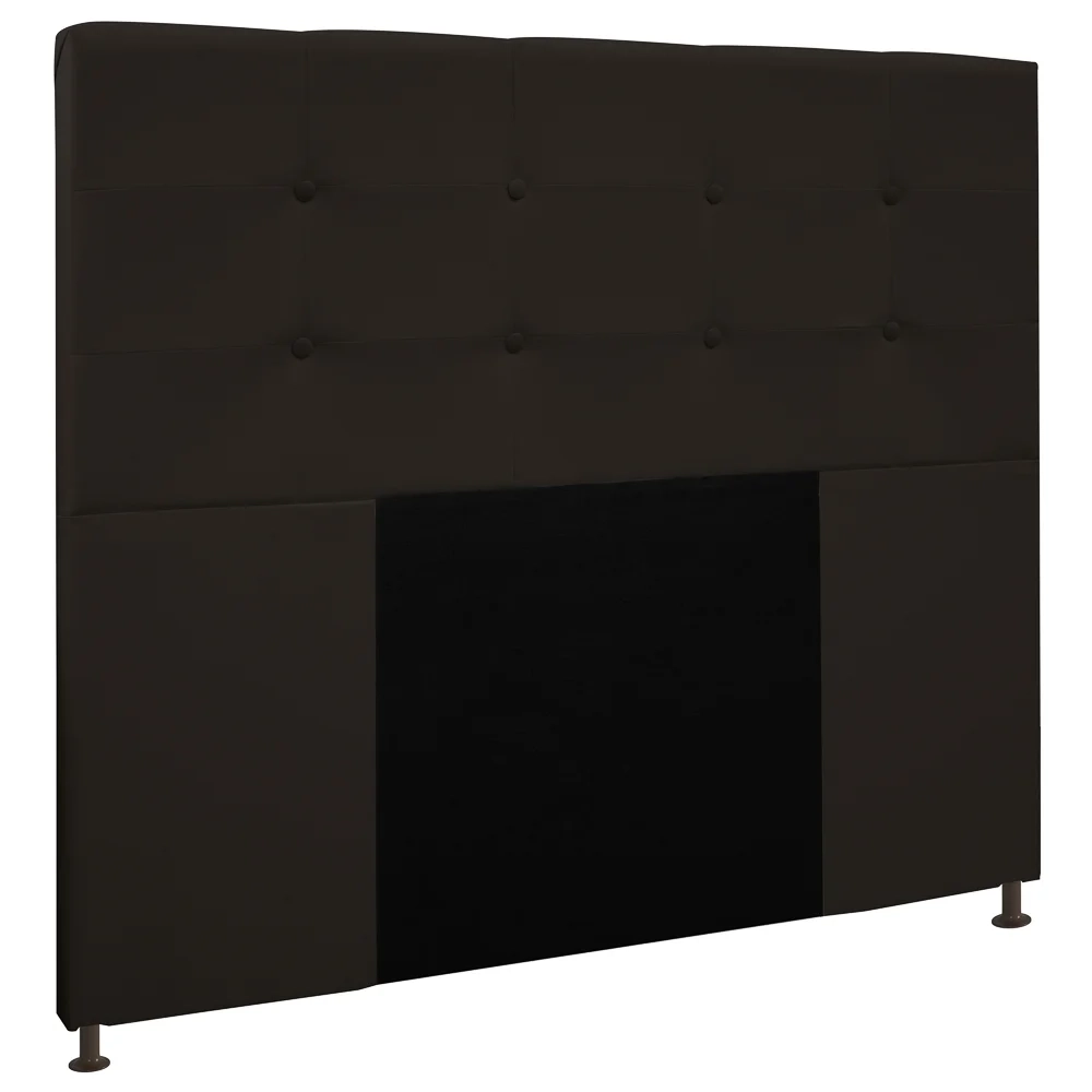 Cabeceira Cama Box Casal King 193cm Safira Suede Marrom Z51 - Mpozenato