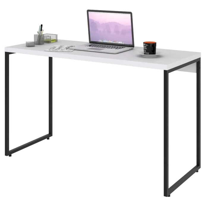 Mesa de Escritório Escrivaninha 120cm Dynamica Industrial C08 Branco Chess - Mpozenato