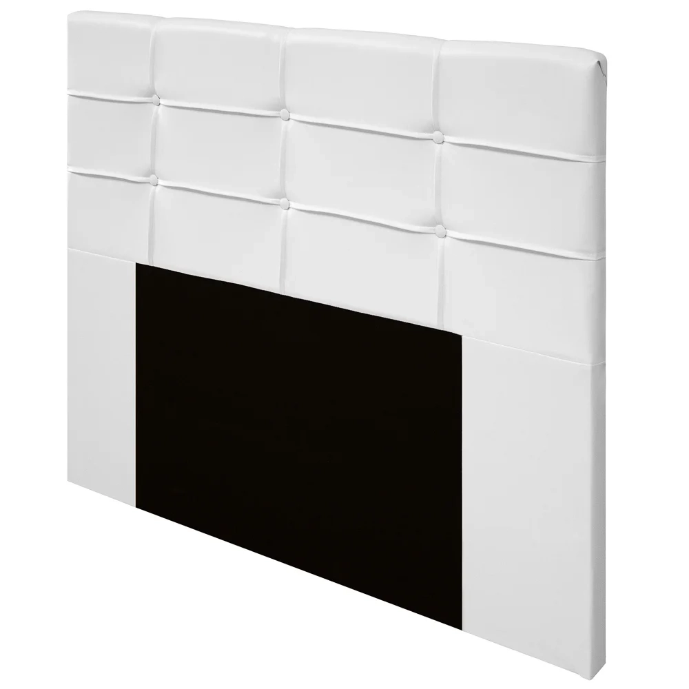 Cabeceira Cama Box 195cm Esmeralda Sintético J02 Branco - Mpozenato