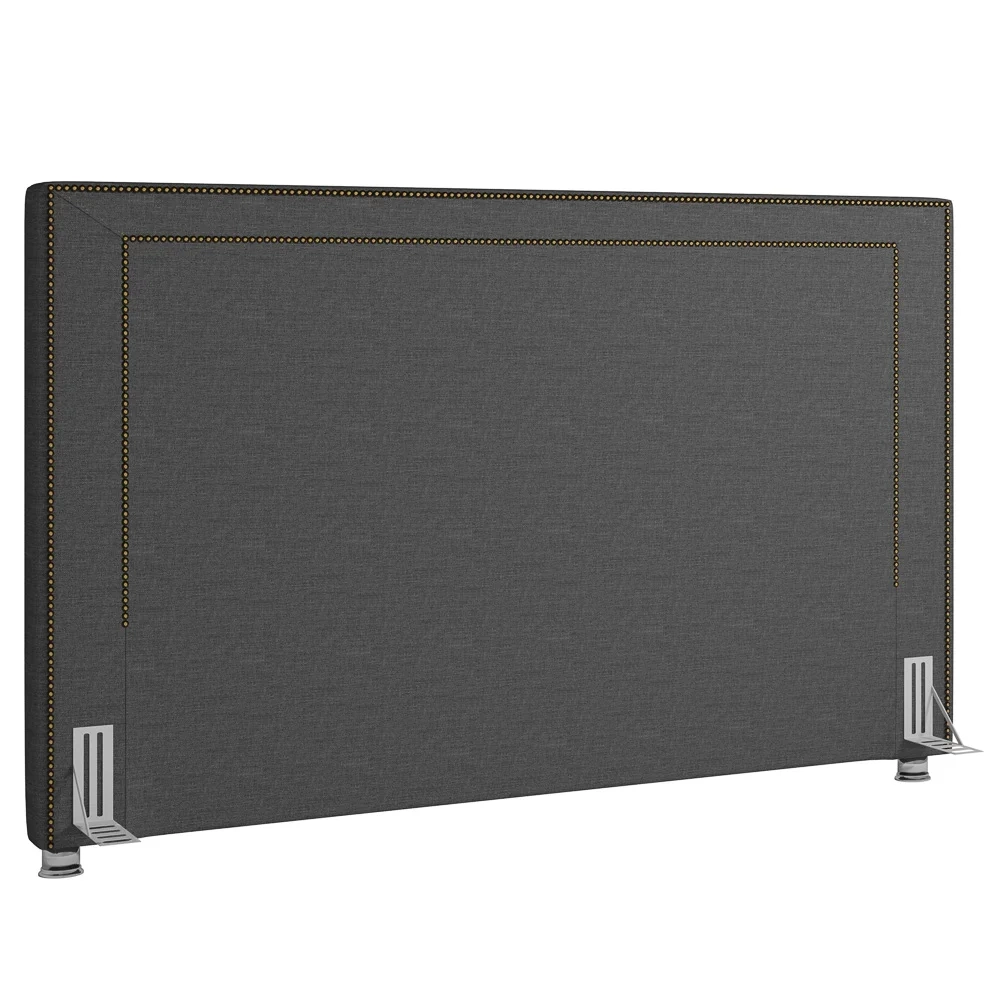 Cabeceira Cama Box Casal 140cm Mali Z37 Linho Chumbo - Mpozenato