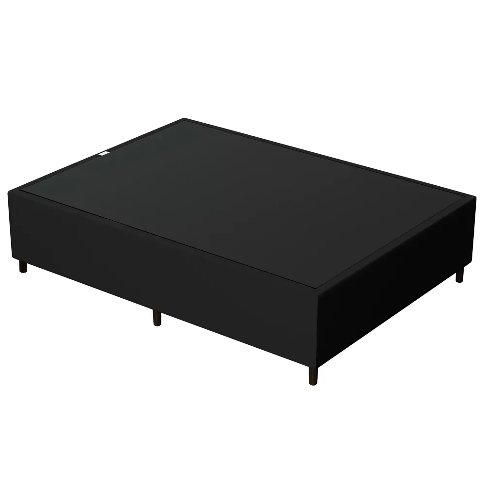 Base para Cama Box Casal 138x188cm Hit Z04 Sintético Preto - Mpozenato