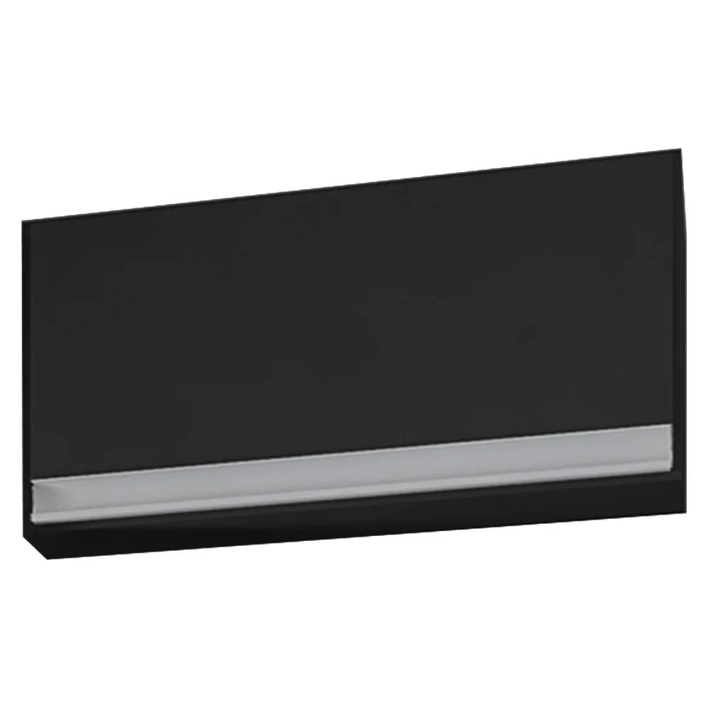 Armário Aéreo Geladeira 60cm 1 Porta Basculante Andréia Preto - AJL Móveis