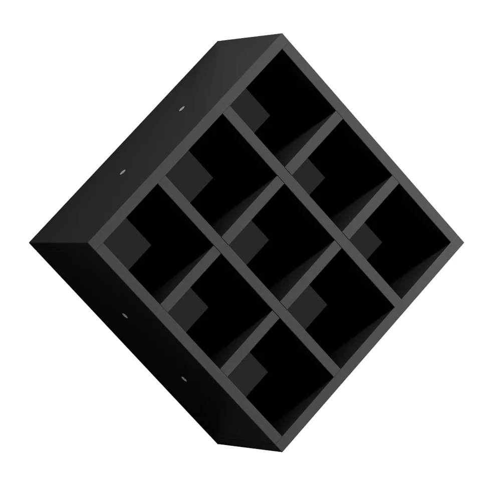 Nicho Decorativo Porta Toalha Barbearia Preto   - AJL Móveis