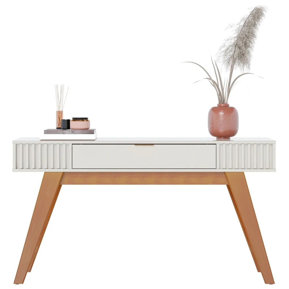 Aparador Para Sala de Estar Valerie C05 Off White - Mpozenato