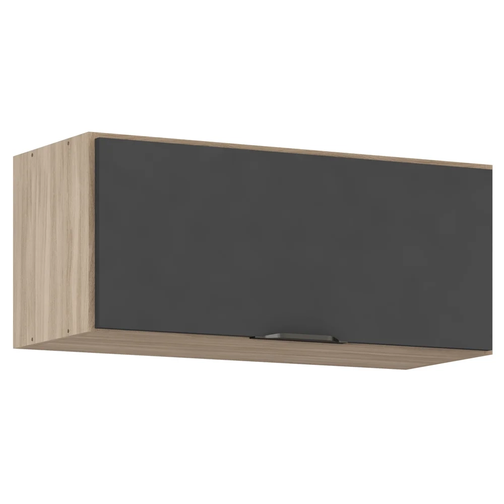 Armário Aéreo 1 Porta 70cm Frirenze D02 Avena/Grafito - Mpozenato