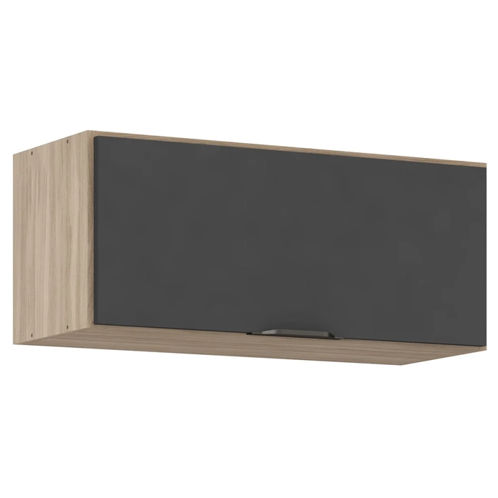 Armário Aéreo 1 Porta 70cm Frirenze D02 Avena/Grafito - Mpozenato