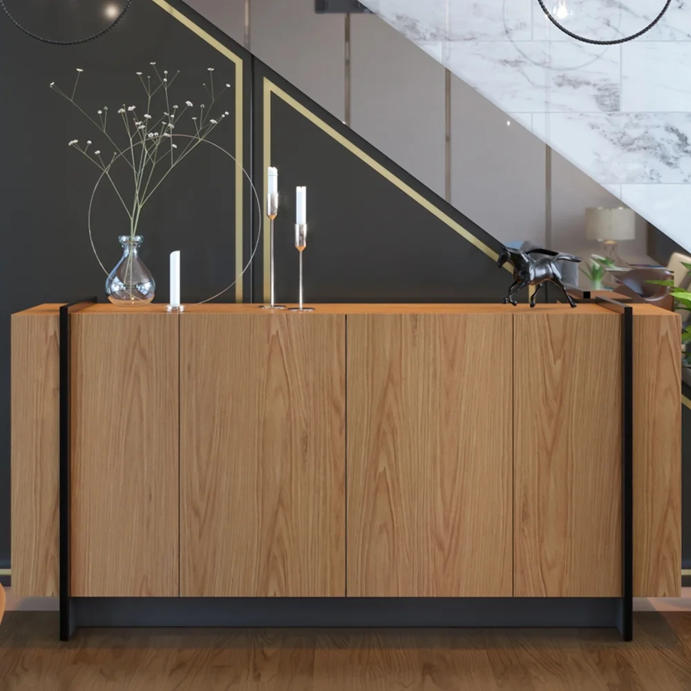 Balcão Buffet Copacabana Freijó/Preto Fosco - Colibri