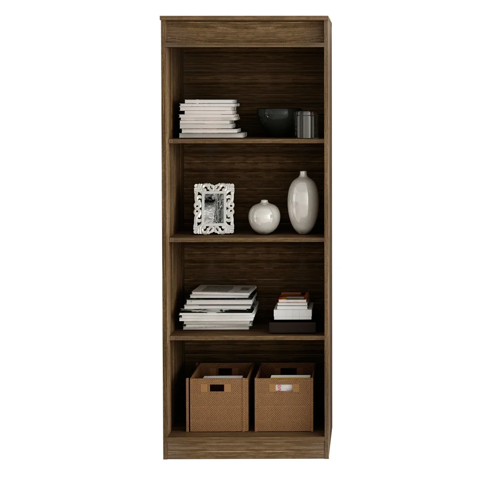 Estante Livreiro Multiuso Alta 3 Prateleiras ME4150 Nogal - Tecno Mobili