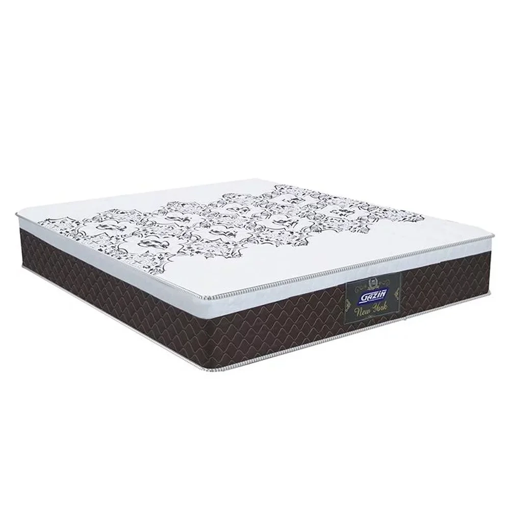 Colchão Box Casal Queen Size 158cm Molas Ensacadas Soft Pillow New York Marrom - Gazin