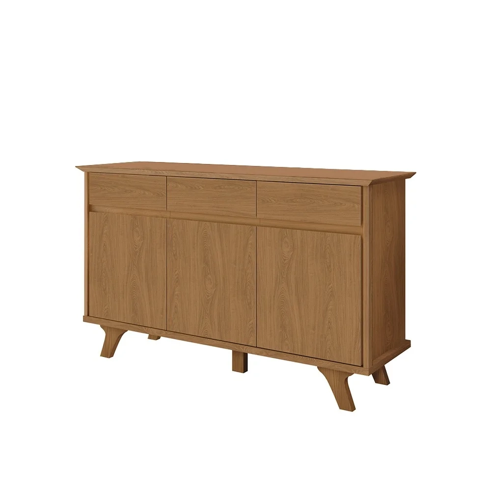 Balcão Buffet 3 Portas e 3 Gavetas Buono F08 Freijó - Mpozenato