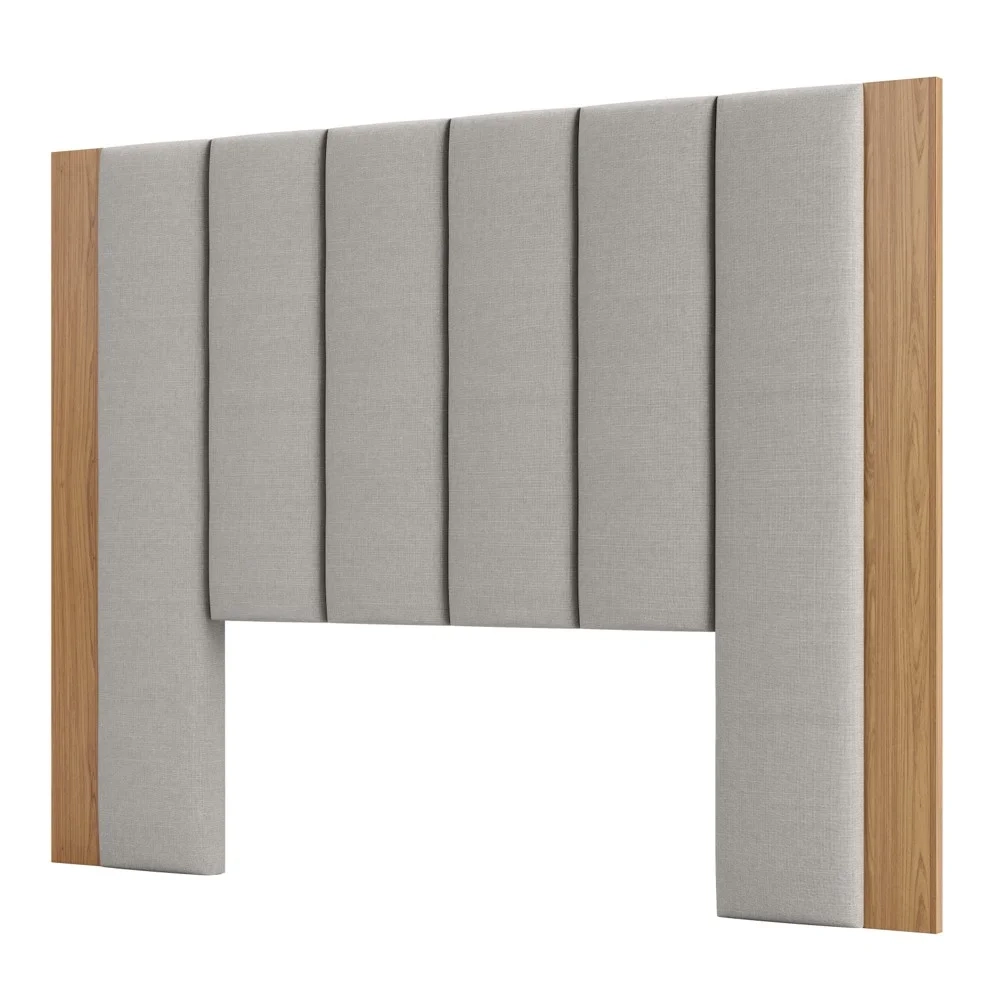 Cabeceira Para Cama Box Casal 175cm Estofado Liso Dalla D01 Freijó - Mpozenato