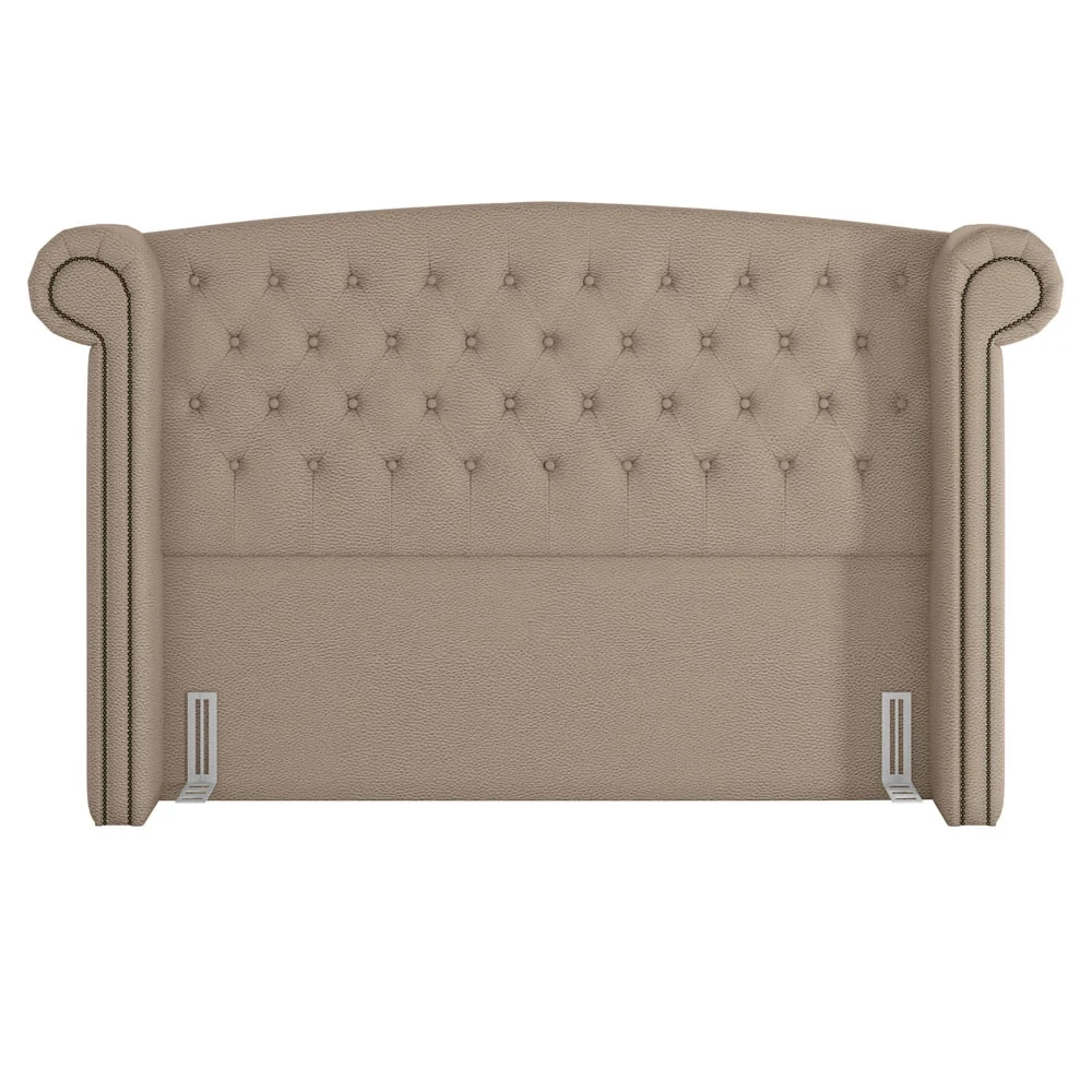 Cabeceira Cama Box Casal 140cm Provença Z37 Linho Bege - Mpozenato