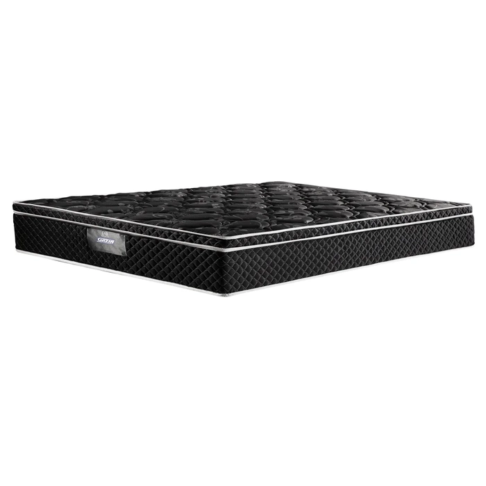 Colchão Box Casal King Size193cm Molas Ensacadas Bonnel Perola Negra Preto - Gazin